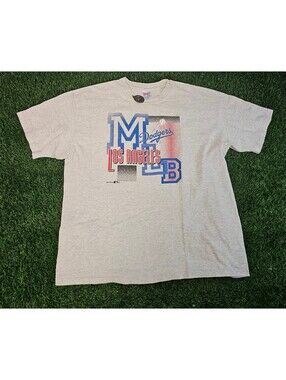 Vintage Single Stitch 1993 Los Angeles Dodgers MLB Graphic T-Shirt XXL